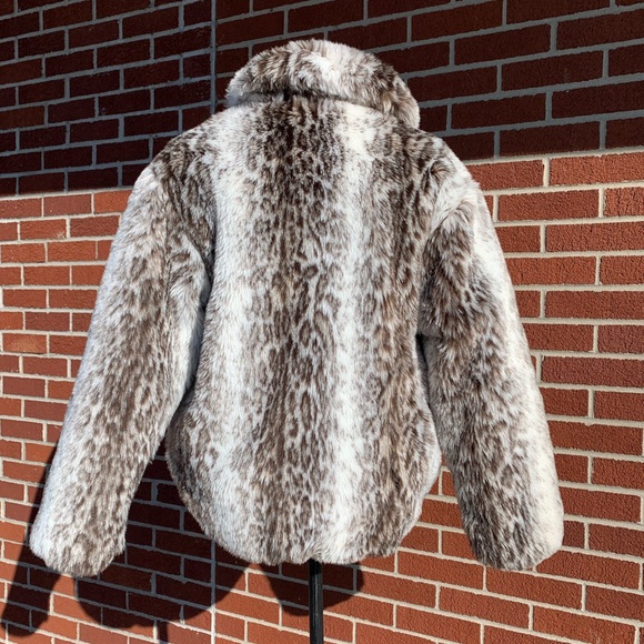 Grey & White Faux Animal Print Jacket - Picture 2 of 5
